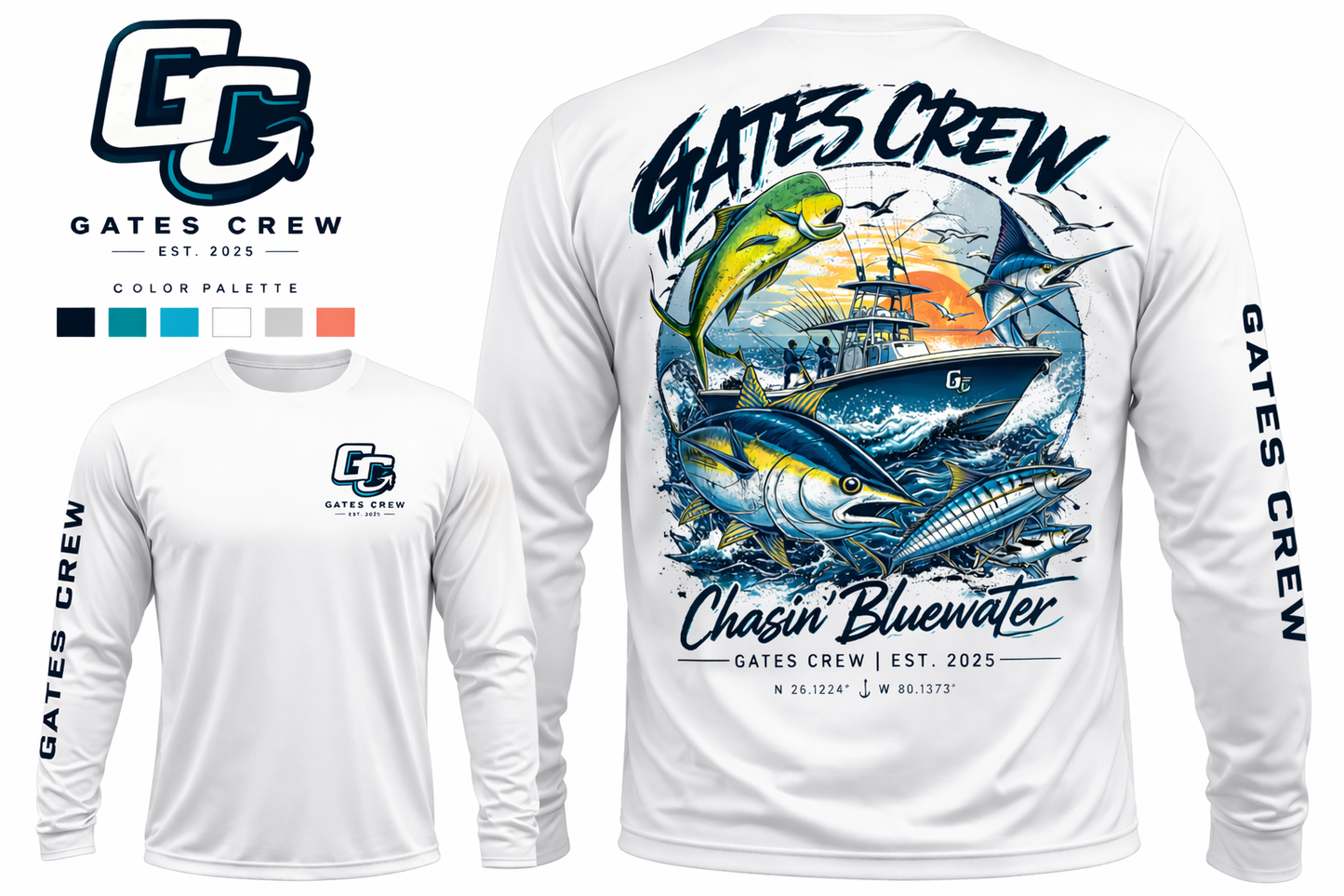 Chasin' Bluewater-Long Sleeve